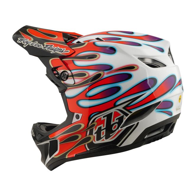 Hovedbilde Troy Lee Designs D4 Composite Helmet White/Red