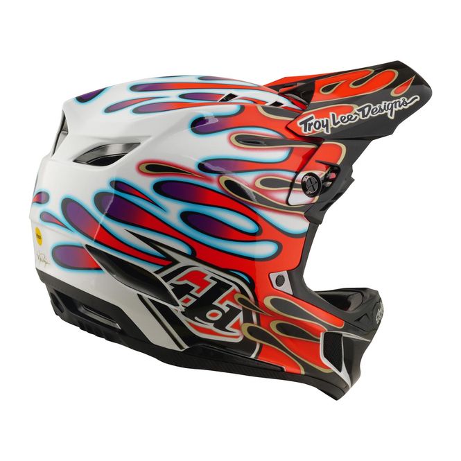 Hovedbilde Troy Lee Designs D4 Composite Helmet White/Red