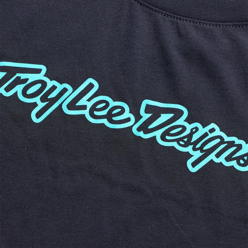 Troy Lee Designs Youth Skyline Ride LS Signature Black/Real Teal