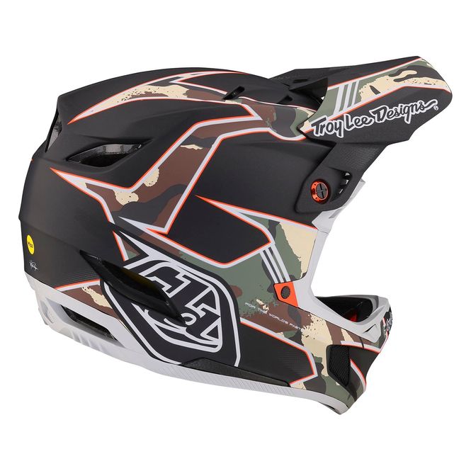 Hovedbilde Troy Lee Designs D4 Composite Helmet Matrix Camo ...