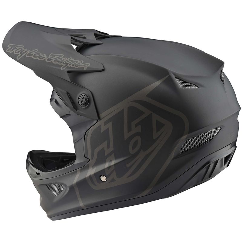 Troy Lee Designs D3 Fiberlite Helmet Mono Black