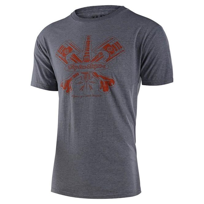 Hovedbilde Troy Lee Designs 40th Pistonbone Tee Heather Gray