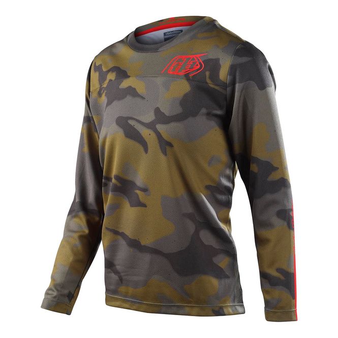 Hovedbilde Troy Lee Designs Youth Flowline Jersey Spray Camo ...
