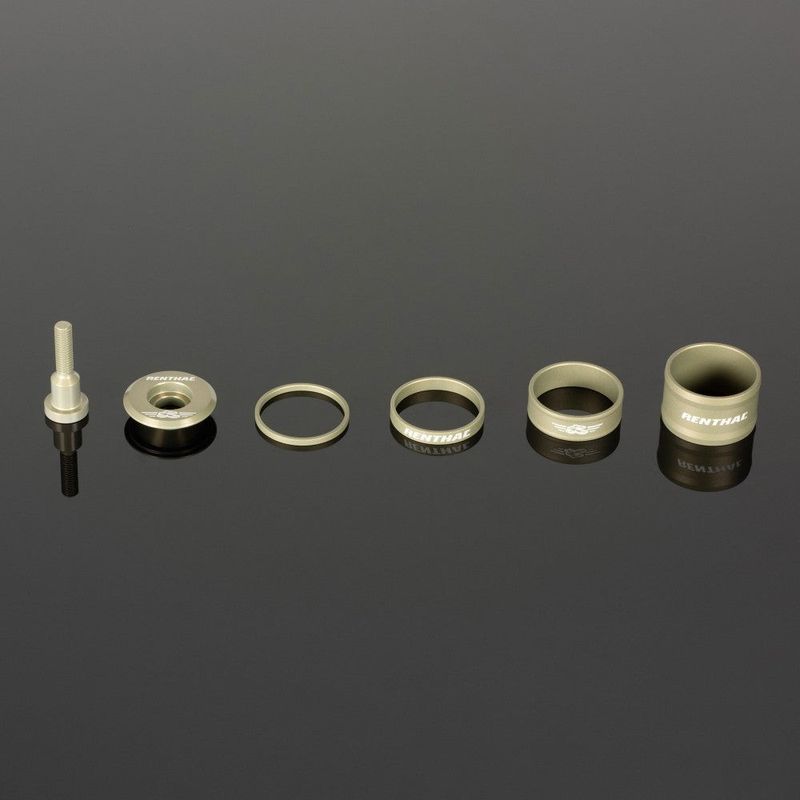 Renthal Top Cap & Spacer Kit AluGold