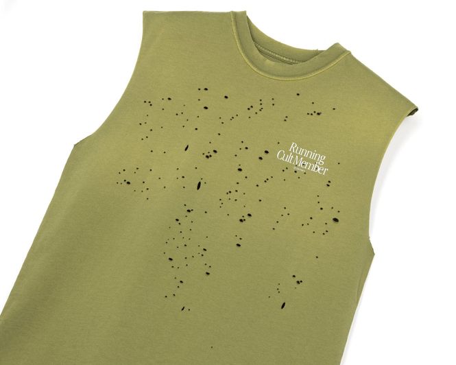 Hovedbilde Satisfy Running MothTech Muscle Tee Sun Bleached ...