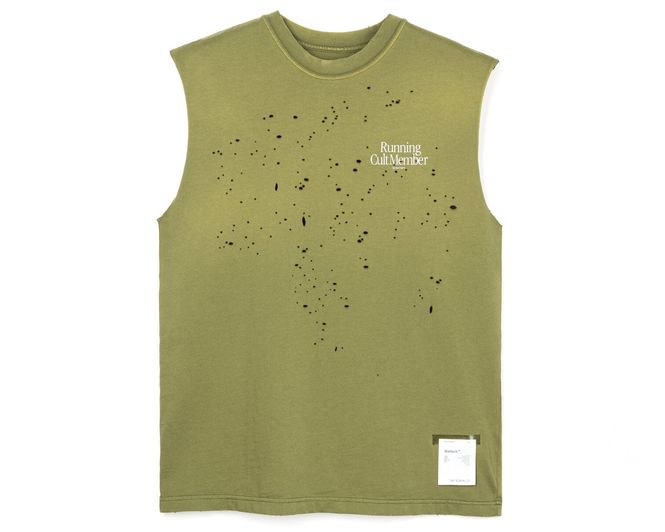 Hovedbilde Satisfy Running MothTech Muscle Tee Sun Bleached ...