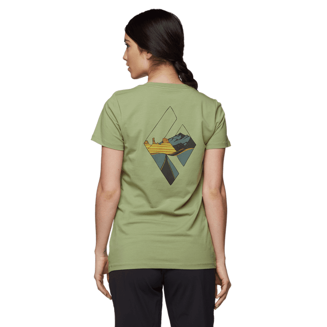 Hovedbilde Black Diamond W Desert To Mountain Ss Tee Green ...