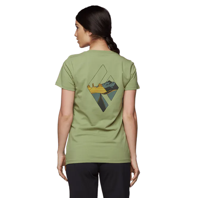 Hovedbilde Black Diamond W Desert To Mountain Ss Tee Green ...
