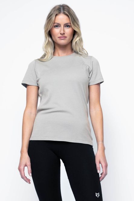 Hovedbilde Woolf Merino Snerte Tee Vane Grey