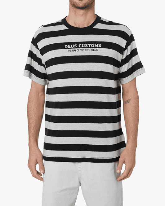 Hovedbilde Deus Ex Machina Hemp Stripe Tee Phantom Stripe
