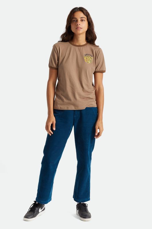 Brixton Kit Vintage Ringer Tee Twig