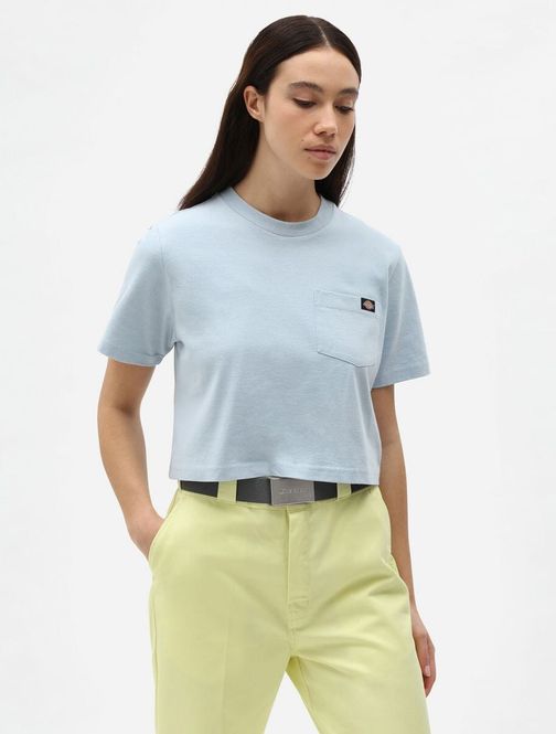 Hovedbilde Dickies Ss Porterdale Crop T-Shirt W Fog Blue