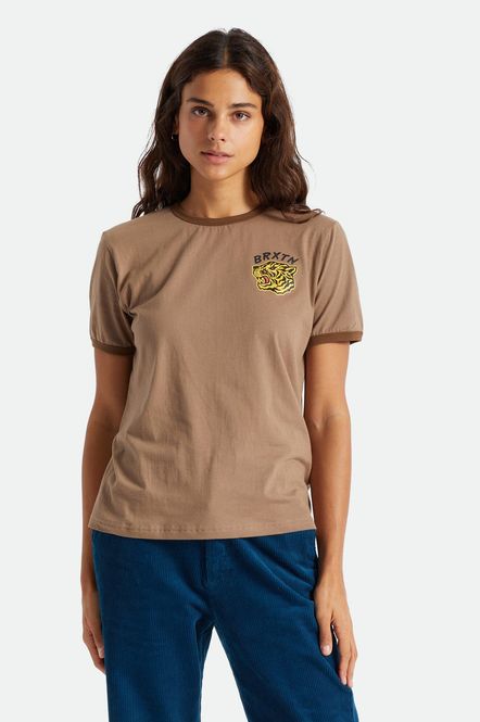 Hovedbilde Brixton Kit Vintage Ringer Tee Twig