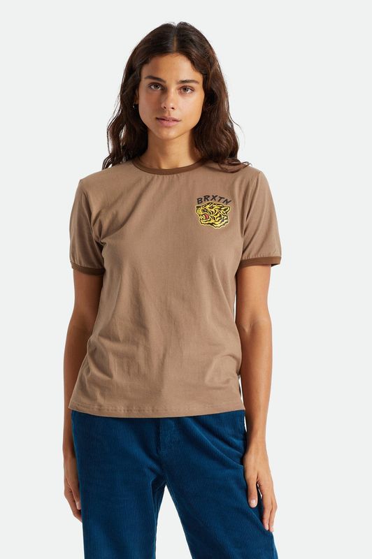 Brixton Kit Vintage Ringer Tee Twig