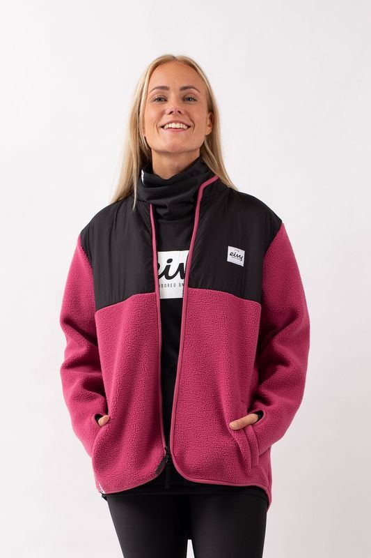 Eivy Bear Sherpa Jacket Raspberry