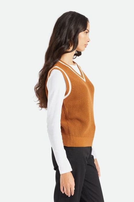 Hovedbilde Brixton Melody Sweater Vest Glazed Ginger