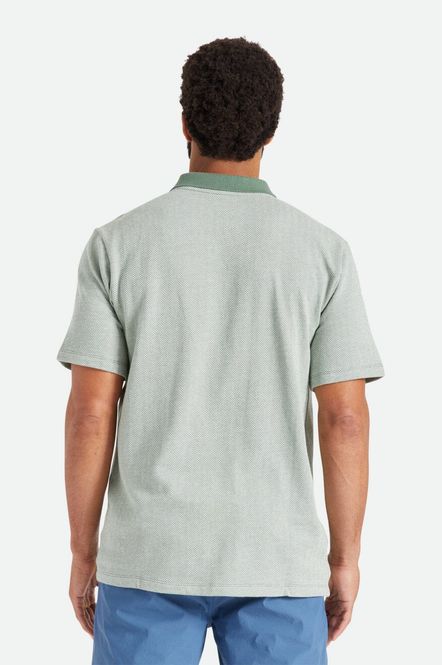 Hovedbilde Brixton Shield Herringbone S/S Polo Knit Dark ...
