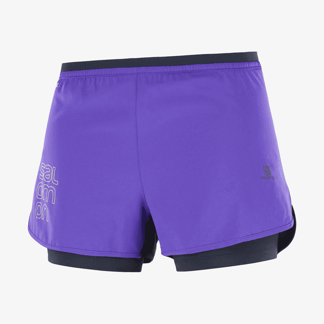Hovedbilde Salomon Cross 2In1 Short W Black/Deep Blue