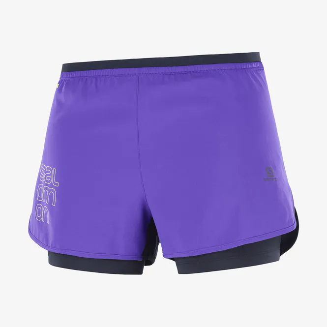 Hovedbilde Salomon Cross 2In1 Short W Black/Deep Blue